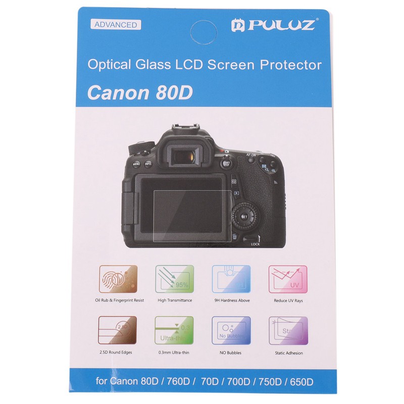 Kính Cường Lực 2.5d Bo Góc Cong 9h Cho Máy Ảnh Canon # G0Vn