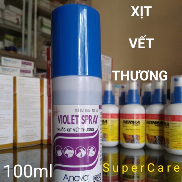 Sát Trùng Vết Thương VIOLET SPRAY 100ml ( Dạng xịt )
