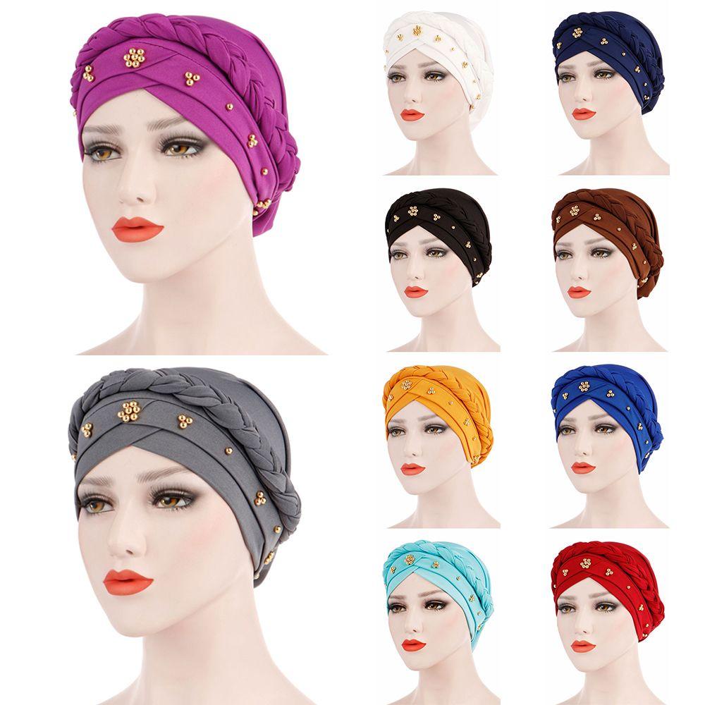 Mũ Turban Bằng Lụa Sữa Phong Cách Hồi Giáo Cho Nữ