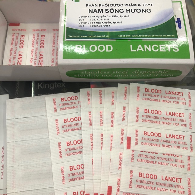 Hộp 200 cây Kim lễ mụn kim nặn mụn kim lấy mụn kim chích mụn lancet