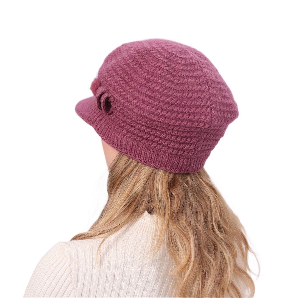 Mũ Beret Lông Thỏ Thời Trang Thu Đông Cho Nữ