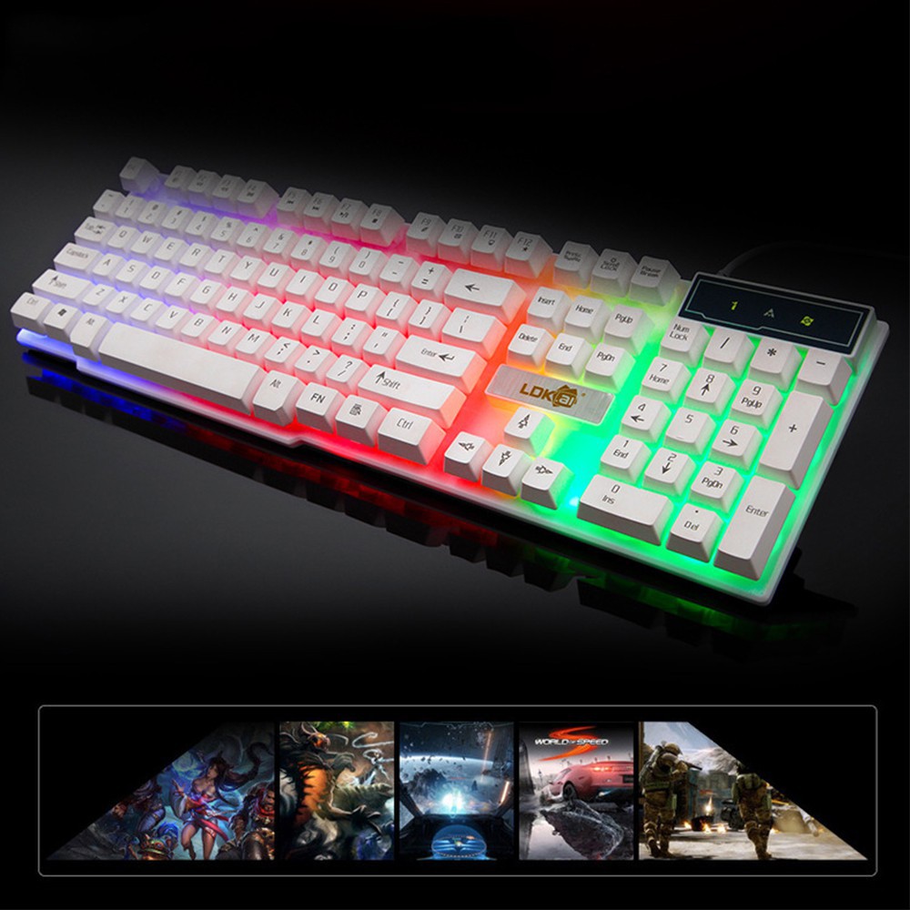 Bàn phím chơi game có đèn LED cá tính
