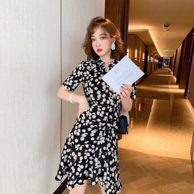 Đầm xoè hoa cúc bao đẹp như hình M L XL 2Xl