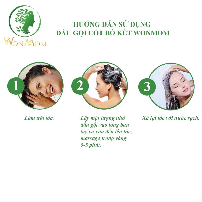 Dầu gội cốt bồ kết Wonmom