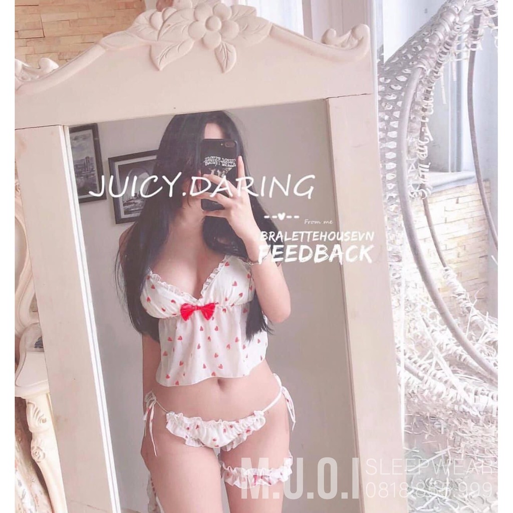 Bộ đồ ngủ coplay chấm bi hồng kèm phụ kiện QUẢNG CHÂU cao cấp CP 12 - hàng có sẵn( video +ảnh thật)