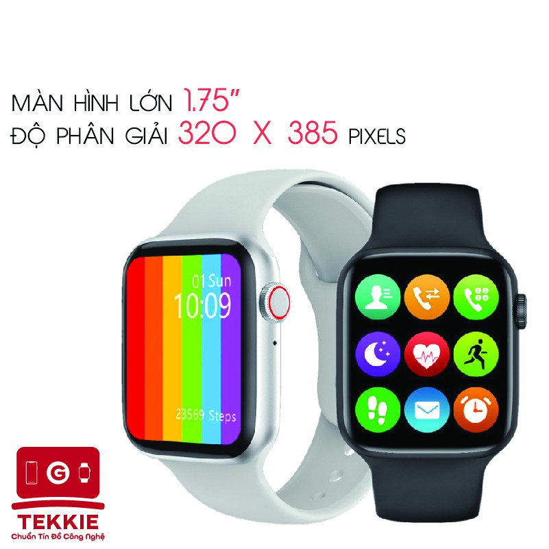 Đồng Hồ Thông Minh Smart Watch W26 Series 6 Nghe Gọi, Đo nhịp tim /Size 44 / Chống nước IP68