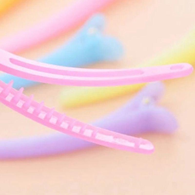 Kẹp tóc nhựa trong suốt màu kẹo ngọt