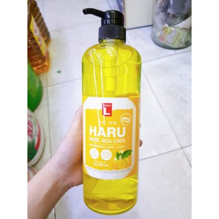 Nước rửa chén haru hương chanh choice l chai 1kg