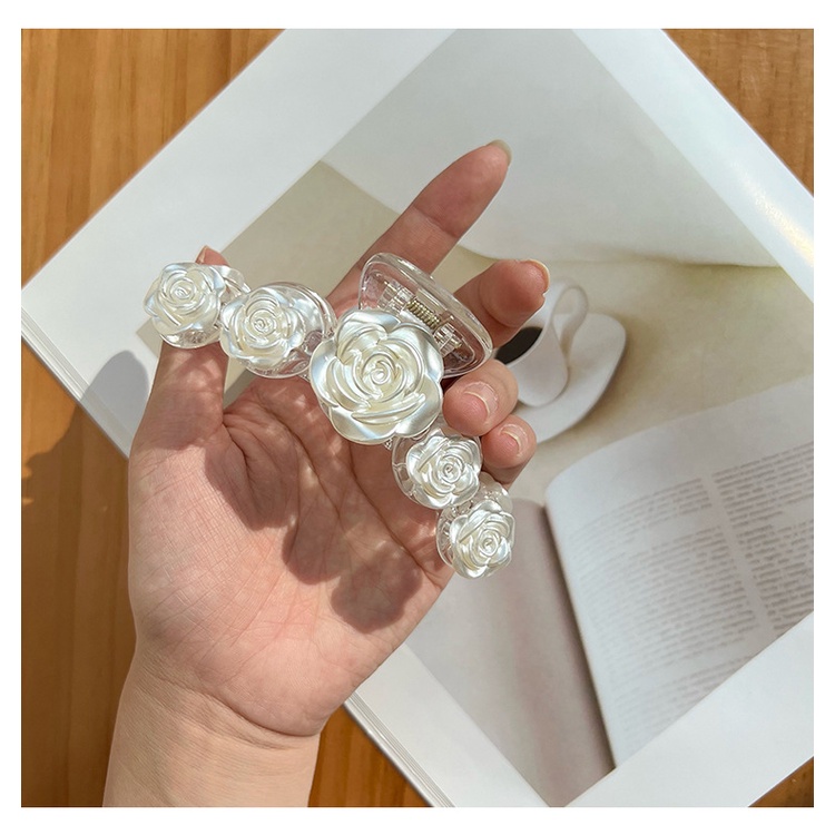 Kẹp Tóc Hình Hoa Lưng Cỡ Lớn Kiểu Pháp Thời Trang Mùa Hè Cho Nữ