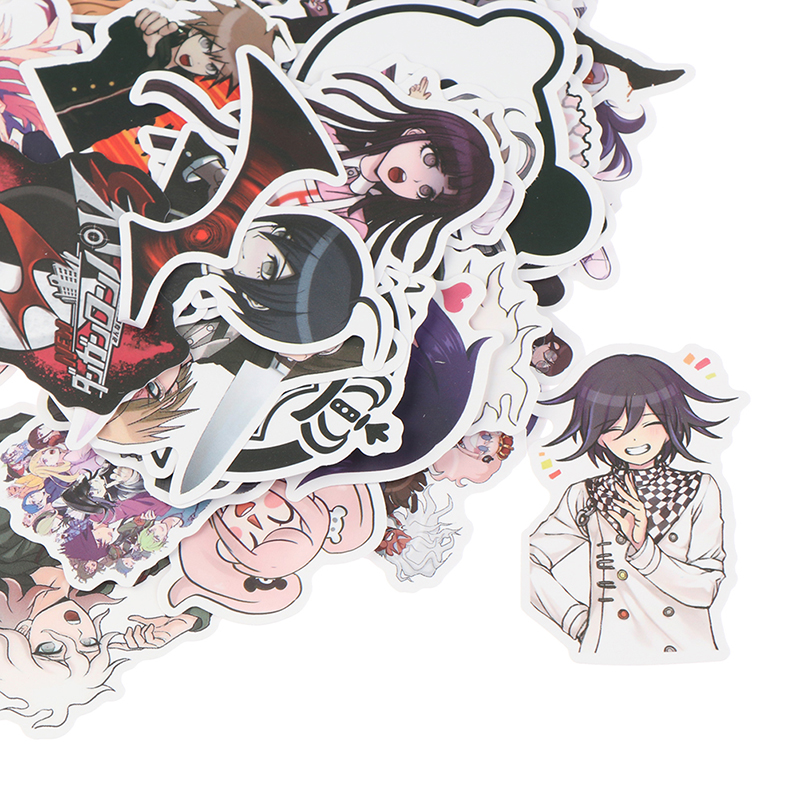 Bộ 50 Miếng Dán Trang Trí Chống Thấm Nước Họa Tiết Anime Dễ Thương