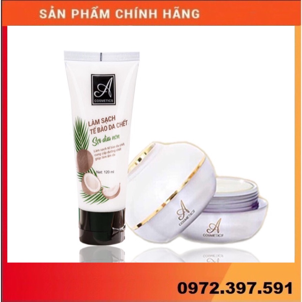 [Chính hãng] Combo 2 món dành cho face: Tẩy da chết da mặt + Kem face pháp