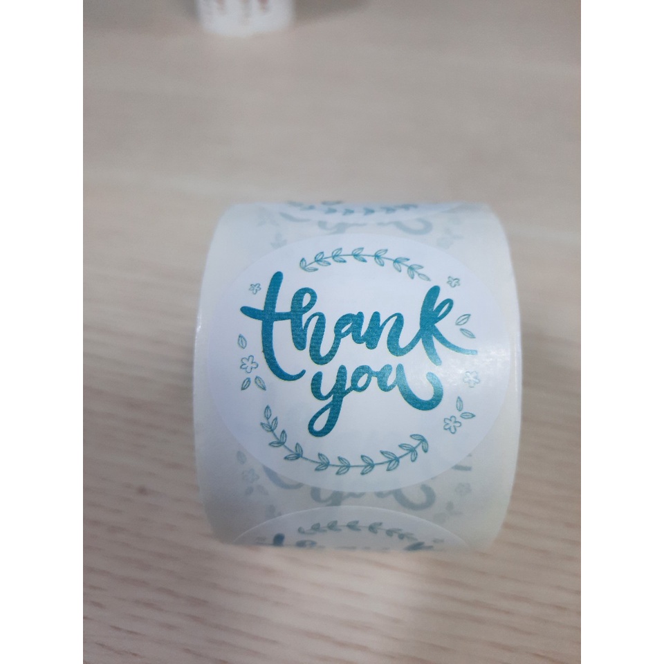 Tem thank you sticker xinh xắn 4.5cm