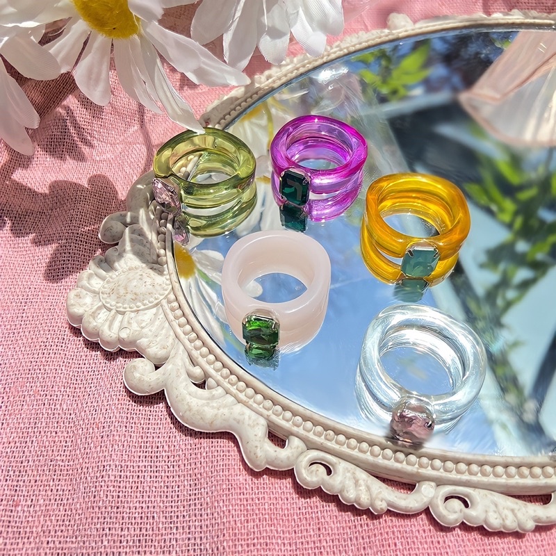 Nhẫn Đeo Tay Một Hạt Phong Cách Cá Tính - NHAN1064