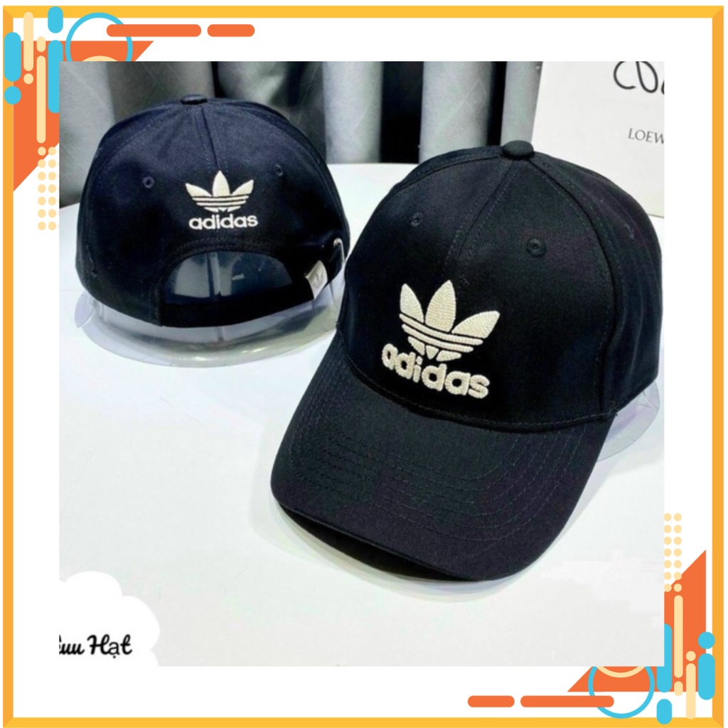 Mũ lưỡi trai Adidas 3 lá nhiều màu chuẩn xuất dư nón unisex cho cả nam và nữ