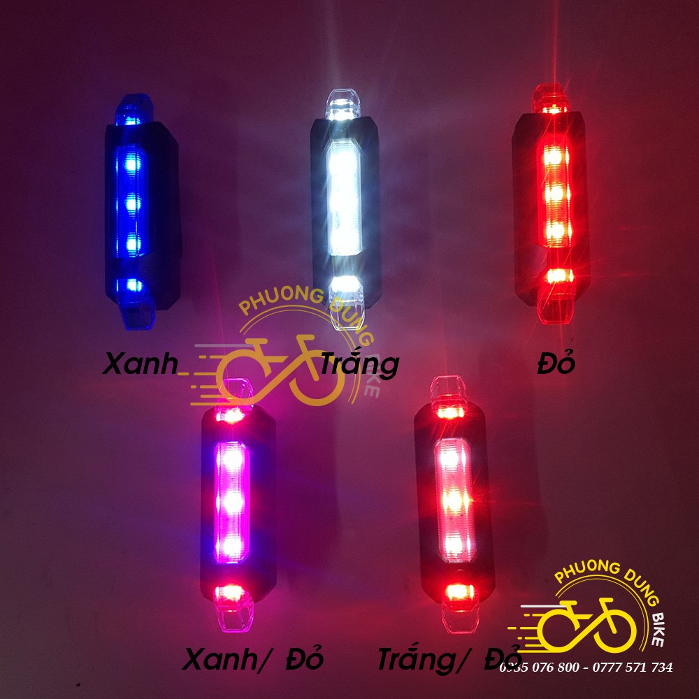 Đèn sau xe đạp Rapid X AQY-093 - Kiểu 2 - Hàng chính Hãng