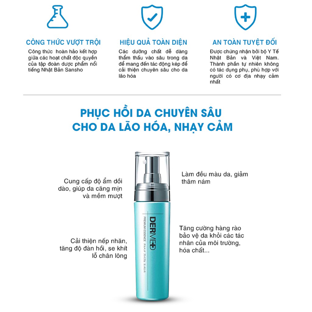 Bộ 3 sản phẩm Minisize cao cấp chăm sóc chống lão hóa toàn diện Premium Series Lotion 25ml - Essence 10ml - UV Base 5ml