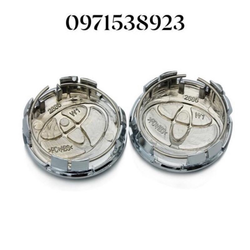 Nắp chụp lazang 57mm Cho Toyota Camry innova Yaris Corolla altis vios hàng oem loại xịn đẹp 1 cái