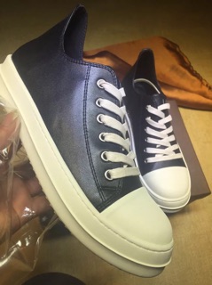 Giày rick owens cổ thấp