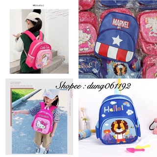 Balo cho bé kitty,pony,marvel chống thấm nước siêu nhẹ