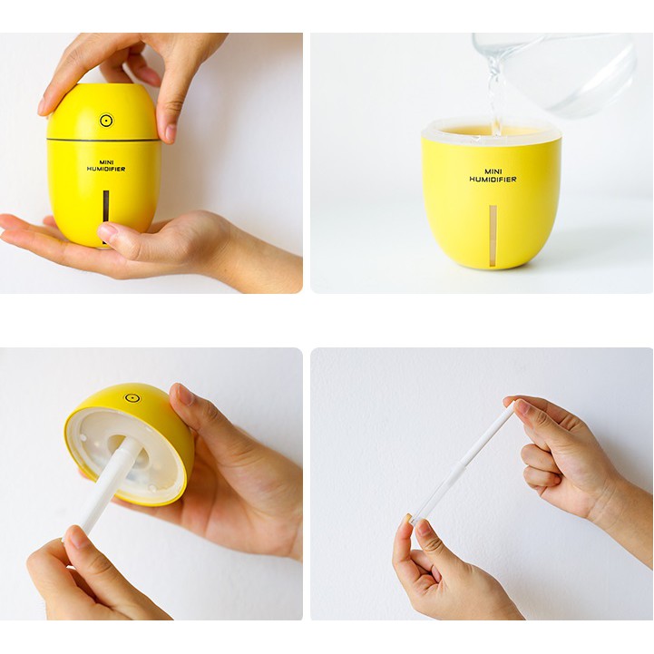 Máy khuếch tán tinh dầu tạo độ ẩm và đuổi muỗi Lemon Humidifer