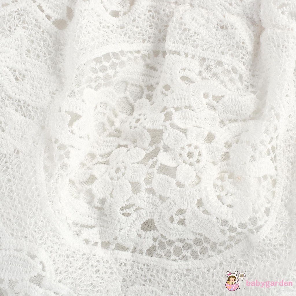 Bộ Áo Liền Quần Trễ Vai Thắt Nơ Và Quần Short Cho Bé Gái