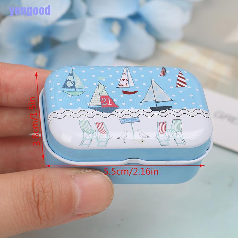 Hộp thiếc cỡ nhỏ hình chữ nhật tiện lợi