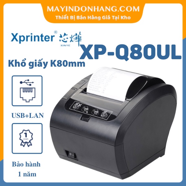 Máy In Hóa Đơn Tính Tiền Xprinter Q200 USB + LAN Giá RẺ
