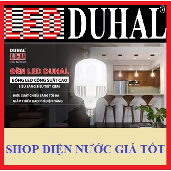 BÓNG ĐÈN LED TRỤ CAO CẤP DUHAL 20W 30W 40W THÂN NHÔM - KBNL