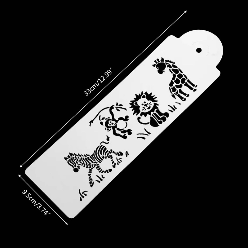 Khuôn Vẽ Hình Động Vật Bằng Nhựa DIY