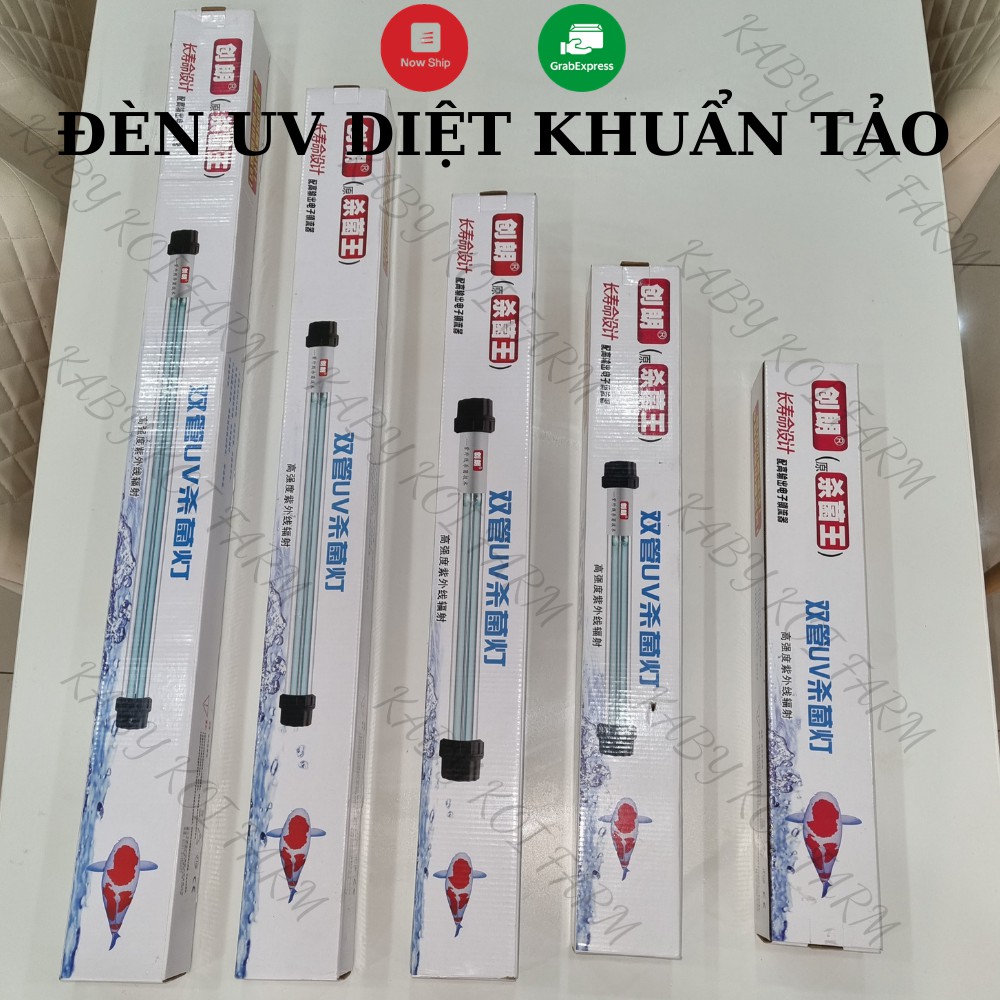 Đèn UV 2 bóng diệt tảo, khuẩn có hại dành cho hồ cá lớn công suất 20W, 30W ,40W ,60W ,100W (tự Chìm)