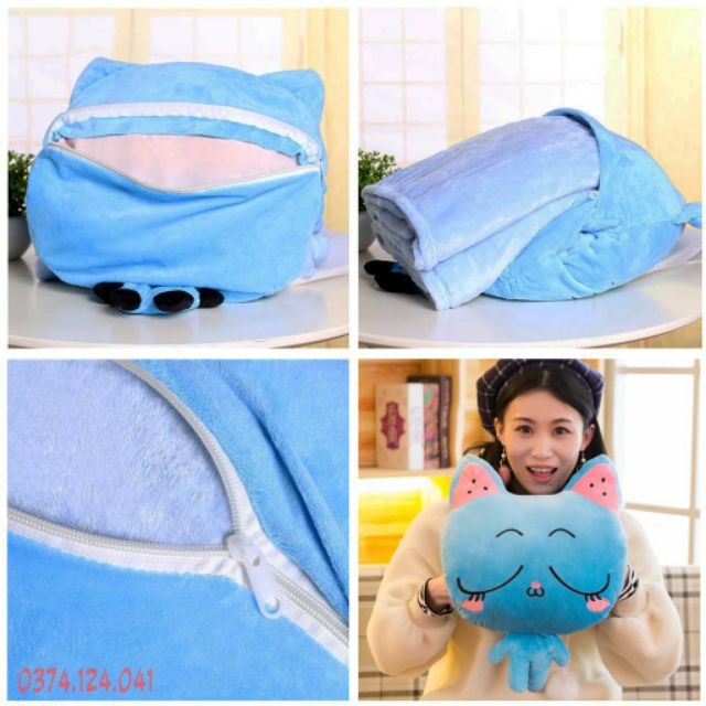 BỘ CHĂN GỐI VĂN PHÒNG TOTORO LOẠI 1 (GỐI MỀM CHĂN MỊN) | BigBuy360 - bigbuy360.vn