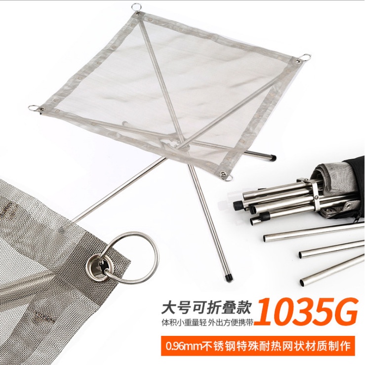Lò Nướng Bbq Bằng Thép Không Gỉ Kích Thước 22 Inch Có Thể Gấp Gọn Tiện Dụng