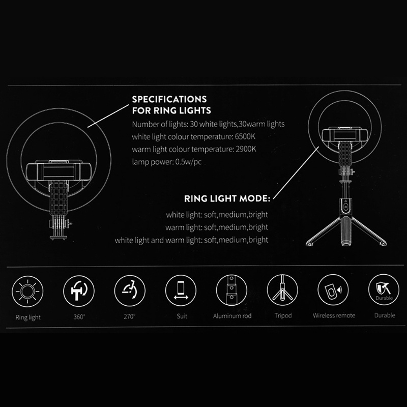 Giá Đỡ Đèn LED Ba Chân Mini Linh Hoạt Di Động Điều Khiển Từ Xa