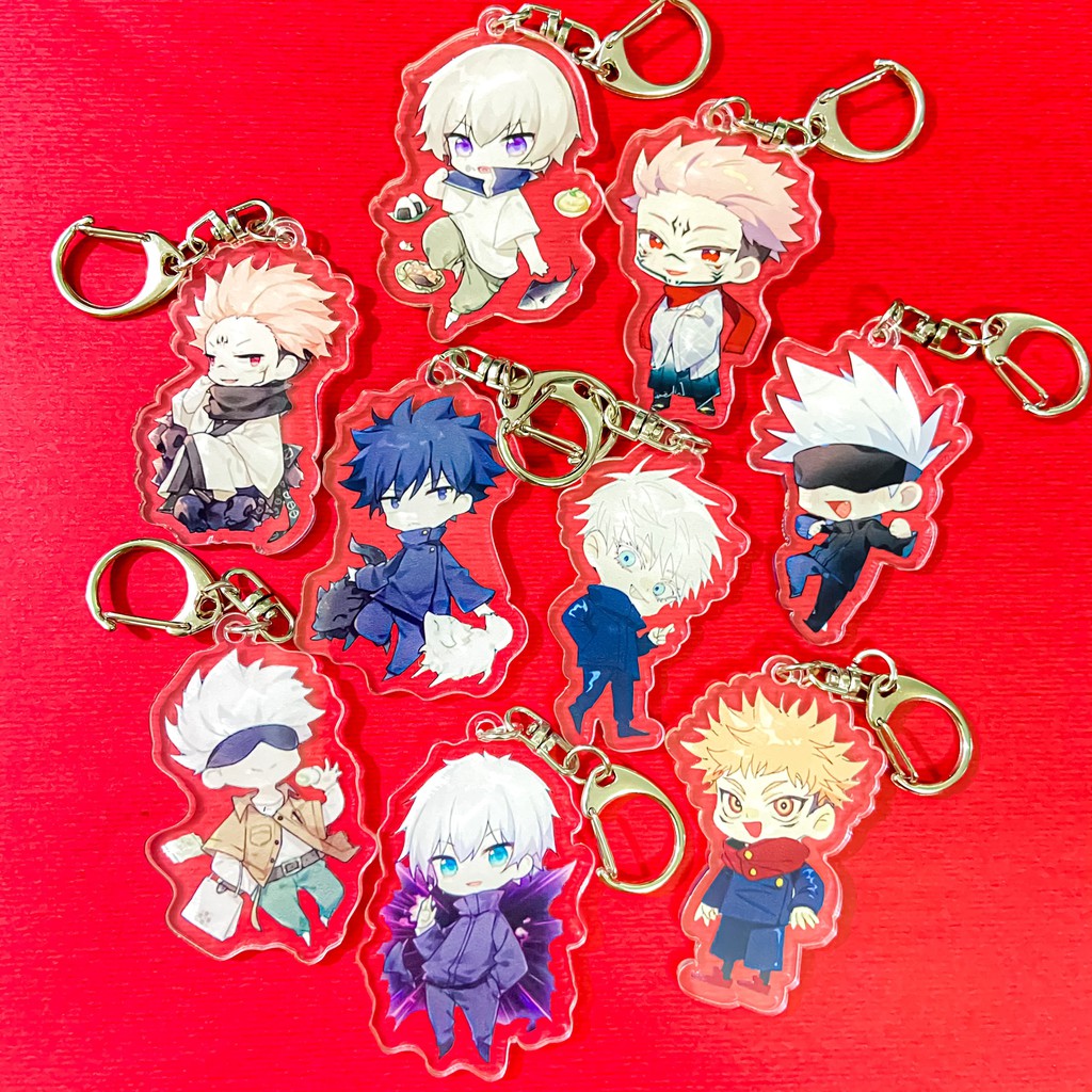 ( Mica trong acrylic ) Móc khóa JUJUTSU KAISEN CHÚ THUẬT HỒI CHIẾN quà tặng xinh xắn dễ thương chibi anime