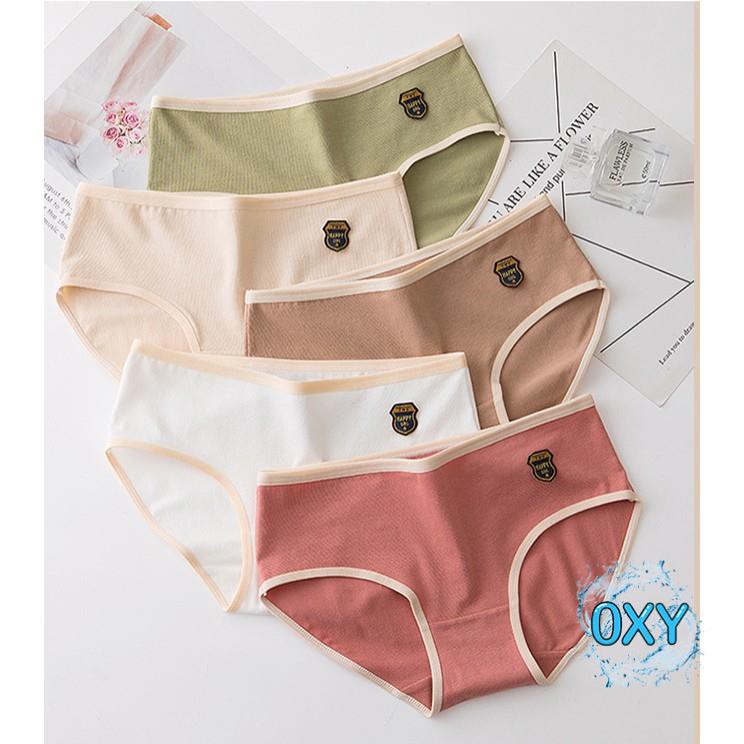 Quần Lót Cotton Màu Trơn Thời Trang Cho Nữ DL113
