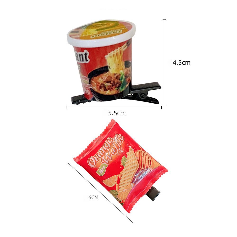 MKEB Kẹp tóc phối hình đồ ăn/ nước uống tùy chọn kiểu dáng phong cách Hàn Quốc vui nhộn cho nữ