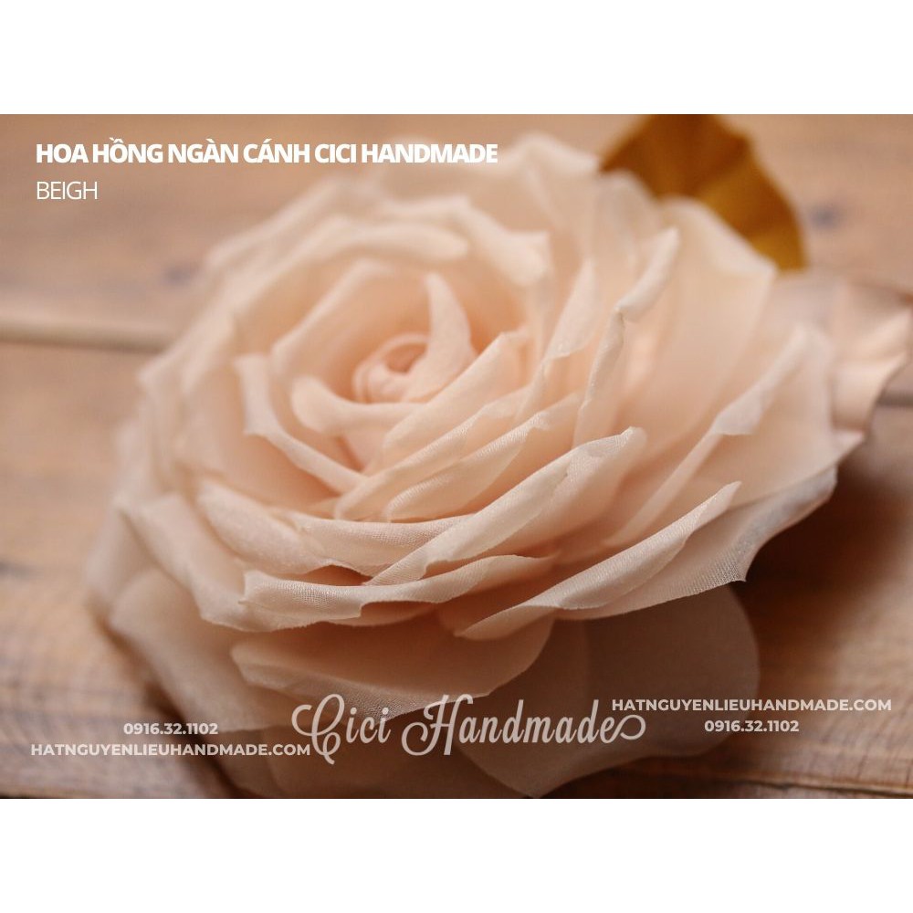 Cài áo hoa hồng ngàn cánh Cici Handmade