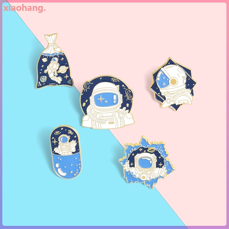 Ghim cài áo hình phi hành gia dễ thương dành cho nam và nữ