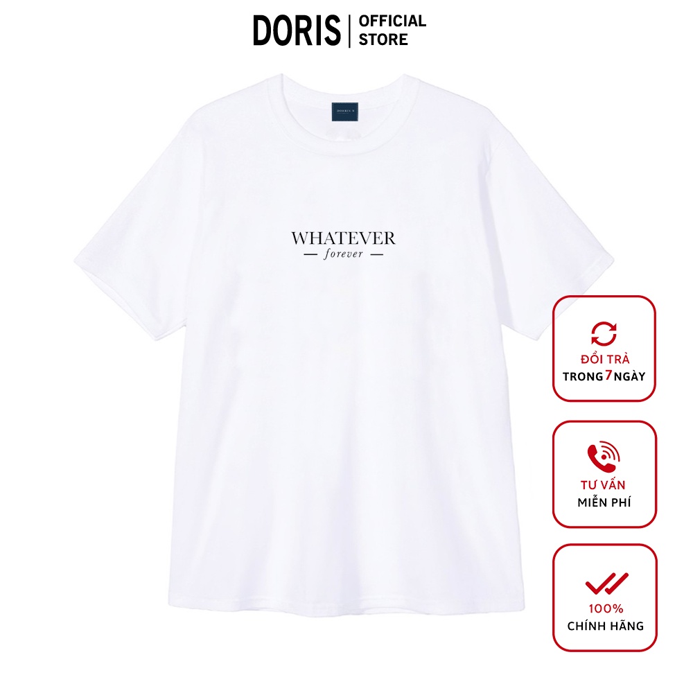 [Mã DORRT8250 giảm 250k] Áo phông basic WHATEVER FOR trẻ trung hiện đại năng động DORRIS N