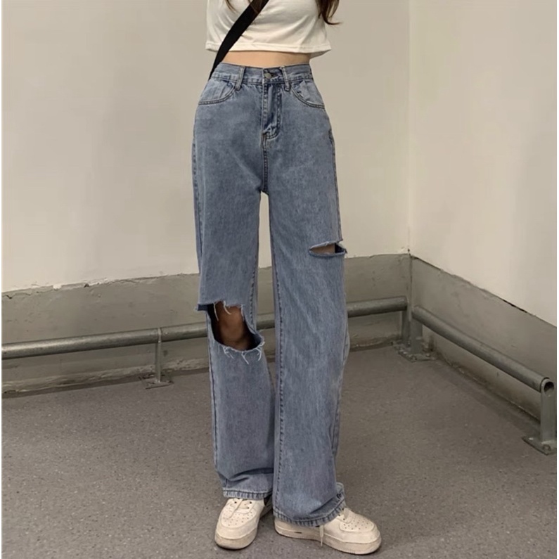 QUẦN SUÔNG RÁCH HÔNG PHẢI, Ô GỐI TRÁI