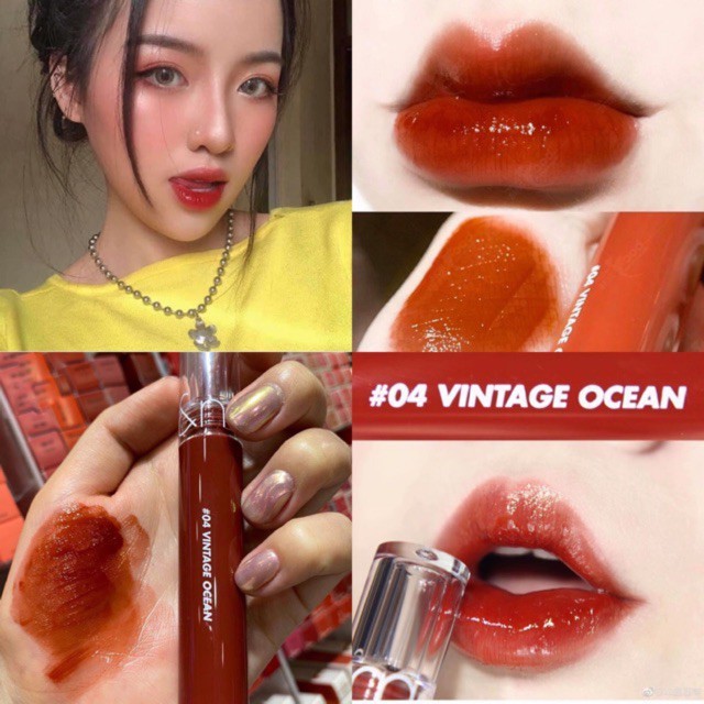 Son Romand Glasting Water Tint 04 VINTAGE OCEAN tone đỏ nâu cổ điển