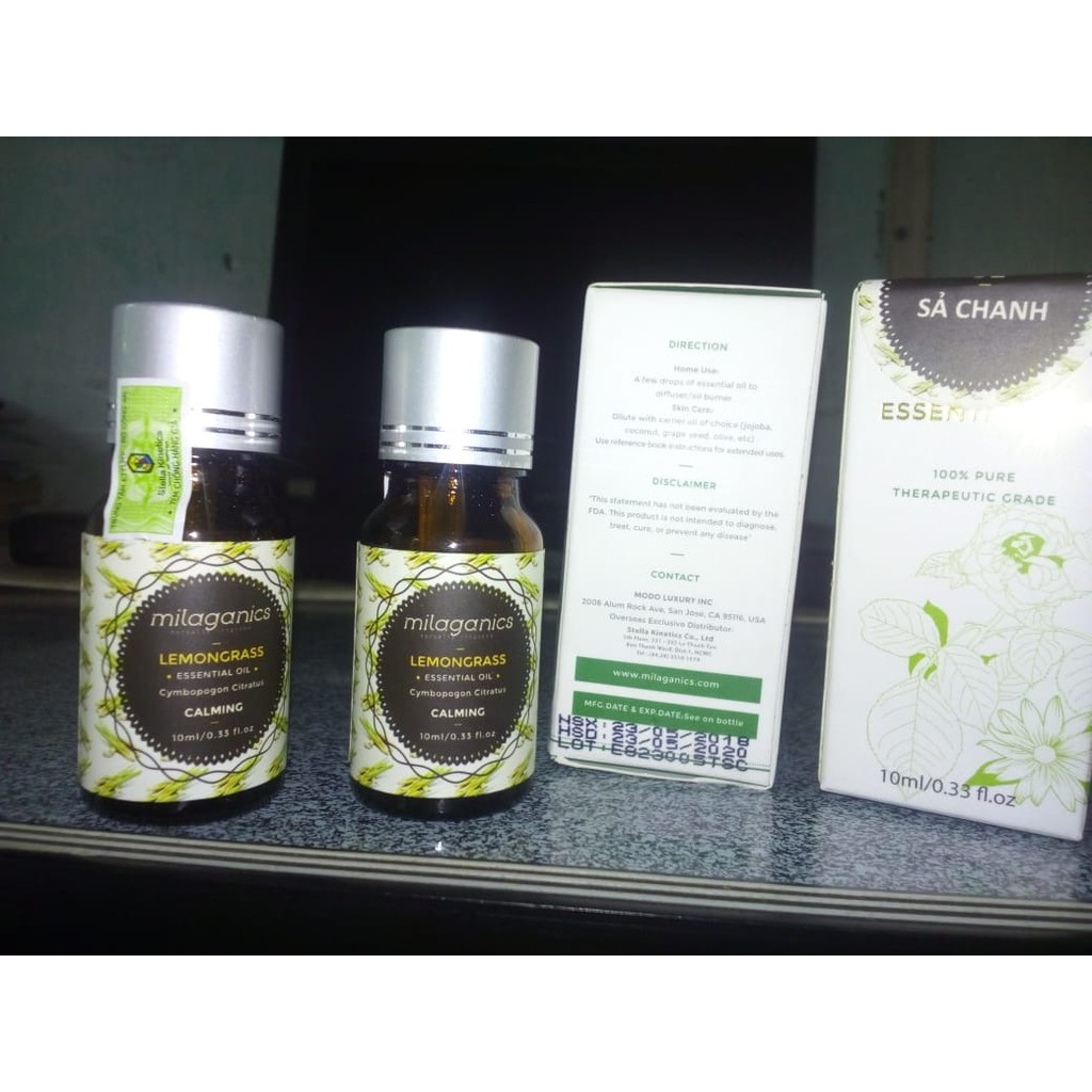 Tinh Dầu Sả Chanh Milaganics (10ml)