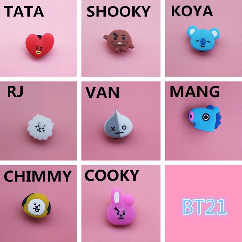 Pop Socket Bts Bt21 Tata Shooky Koya Rj Van Mang Chimmy Cooky