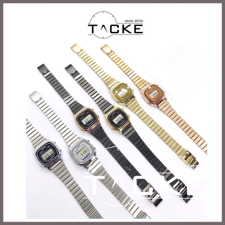 Đồng hồ nữ Casio LA670 điện tử đẹp thiết kế vintage phù hợp tay nhỏ, thời trang, thể thao