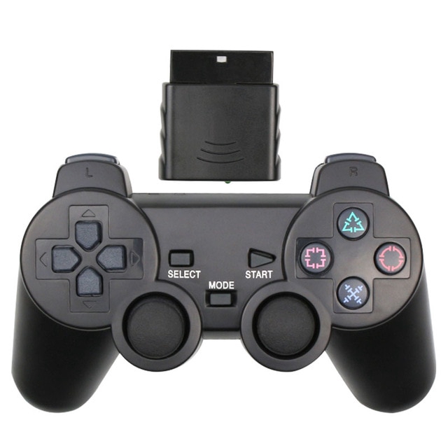 Tay Cầm Chơi Game Bluetooth Không Dây Cho Sony Ps2 Với 2 Màu Trong Suốt