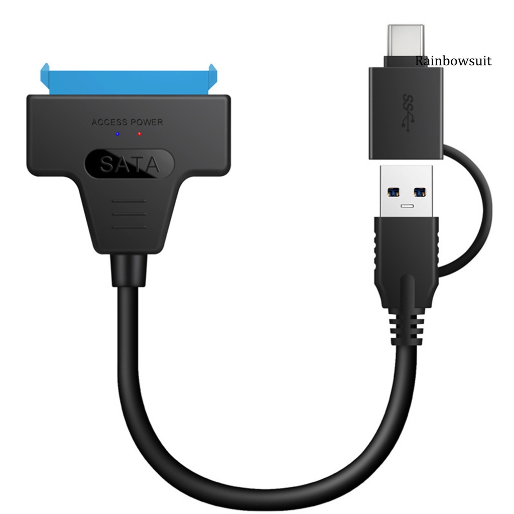 Cáp Chuyển Đổi Ổ Cứng Di Động 2 Trong 1 Type-C Usb 3.1 Sang Sata 20 / 50cm | BigBuy360 - bigbuy360.vn
