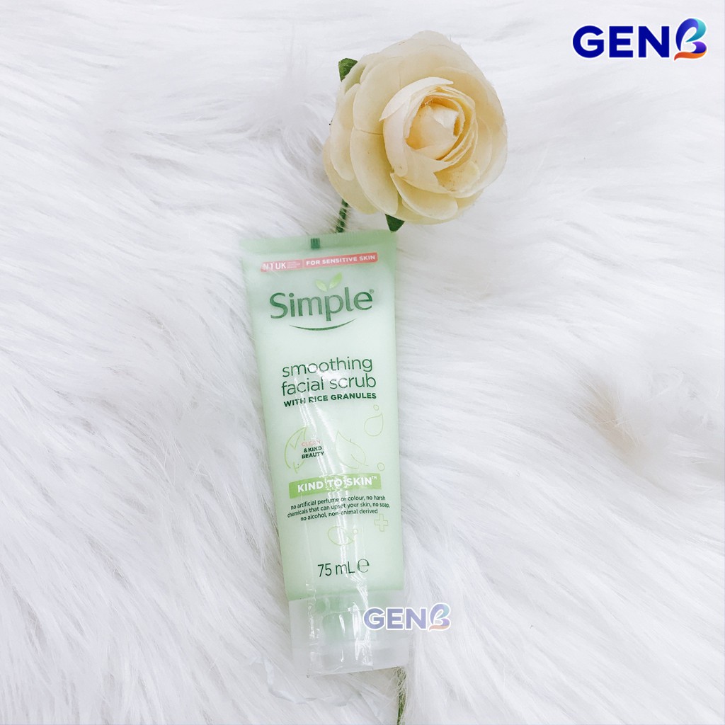 Tẩy Tế Bào Chết Da Mặt & Body Simple Skincare Chính Hãng - Tẩy Da Chết Chăm Sóc Da Simple Smoothing Facial Scrub - GENB | BigBuy360 - bigbuy360.vn