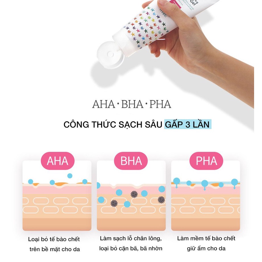 Gel tẩy tế bào chết Prreti làm mềm, sáng mịn da tự nhiên 100g Hatola