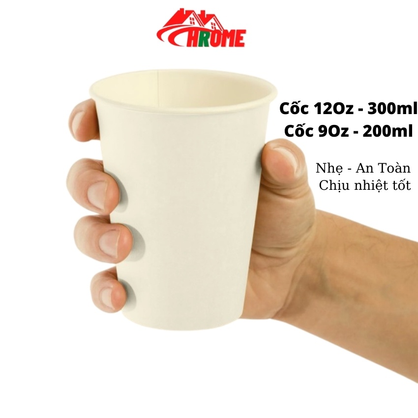 25 Chiếc Cốc giấy 12 Oz 450ML xuất khẩu Nhật Bản 4.7