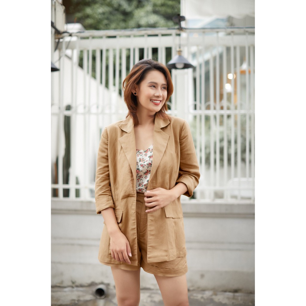 Quần đùi short nữ chất vải tự nhiên , quần linen vải tự nhiên cao cấp thích hợp đi làm hoặc đi chơi đều được 4 màu | BigBuy360 - bigbuy360.vn